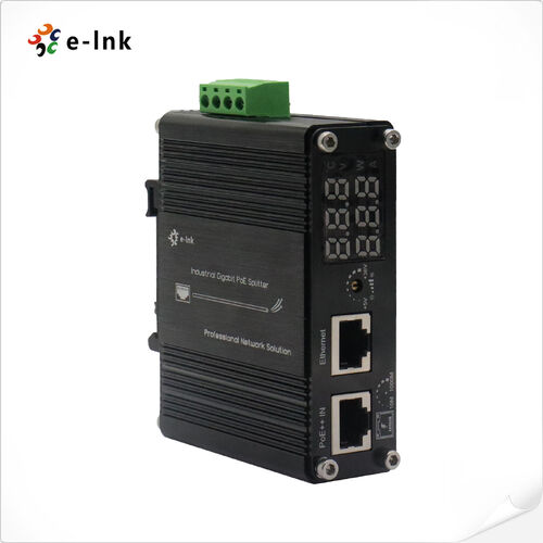 Latest company news about E-link uruchamia Industrial Gigabit 802.3bt PoE++ Splitter z wyświetlaczem LED i regulowanym napięciem wyjściowym