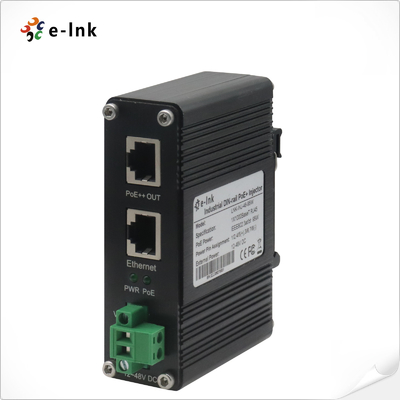Sprzęt do wstrzykiwacza PoE 95W 802.3bt 1000M Din Rail Gigabit Power Injector 48V DC Output