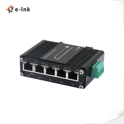 Mini Industrial Managed 4 Port 10/100/1000T 802.3at PoE 30W do 1 portu 10/100/1000T Uplink Gigabit Ethernet Switch