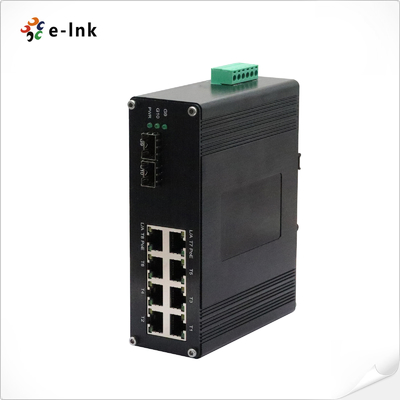 Przemysłowy 8-portowy przełącznik Ethernet 10/100/1000M/2.5G 802.3at PoE + 2-portowy 1.25G/2.5G/10G SFP+