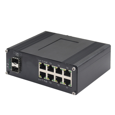 Mini przemysłowy 10-portowy kompaktowy przełącznik Ethernet 10/100/1000T