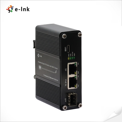Mini Industrial Gigabit Ethernet PD Switch z wyjściem typu C