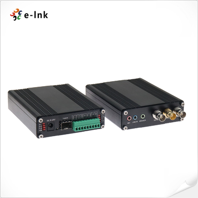 1Ch Dwukierunkowy 3G-SDI z pętlą + 1Ch Tally + 2Ch Dwukierunkowy RS485 lub RS422 + 2Ch Stereo Audio + 1Ch Mikrofon przez konwerter światłowodowy