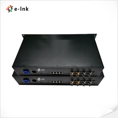 8Ch Gigabit PoE + 6Ch Do przodu 3G-SDI + 2Ch Do tyłu 3G-SDI Włókno optyczne Extender