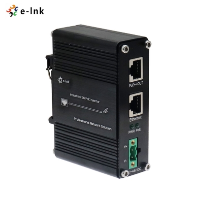 12~48V Prąd stały Przemysłowy 10G 60W Wstrzykiwacz PoE