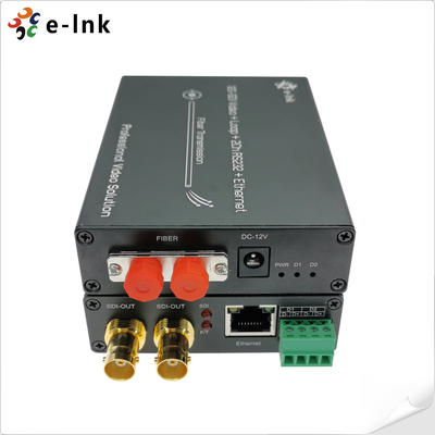 8Ch Gigabit PoE + 6Ch Do przodu 3G-SDI + 2Ch Do tyłu 3G-SDI Włókno optyczne Extender