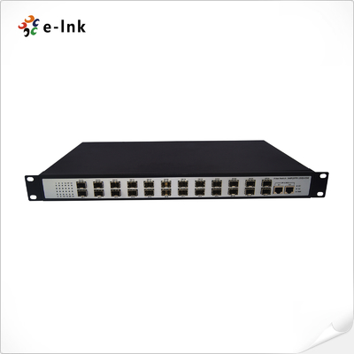 Niezarządzalny przełącznik 24-portowy 100Base-FX SFP + 2-10/100/1000-TX