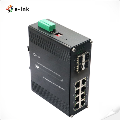 Przemysłowy L2+ 8-port 10/100/1000T + 4-port 1000X SFP Managed Ethernet Switch