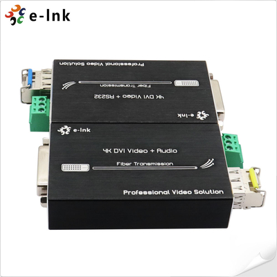 Mini 4K DVI Fiber Optic Extender z RS232