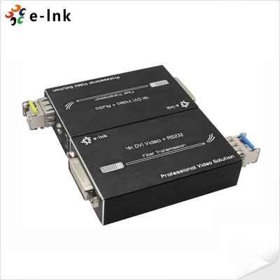 Mini 4K DVI Fiber Optic Extender z dźwiękiem stereo