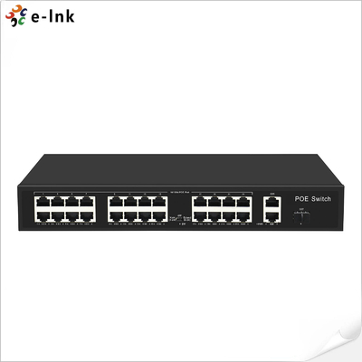 24*10/100M PoE + 2*10/100/1000M Uplink RJ45 + 1*1000M Uplink SFP Switch Ethernet