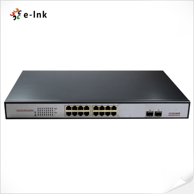 16G + 2SFP Niezarządzalny przełącznik PoE z PoE+