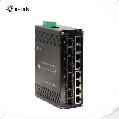 Przemysłowy L2+ 8-port 10/100/1000T + 8-port 1000X SFP Managed Ethernet Switch