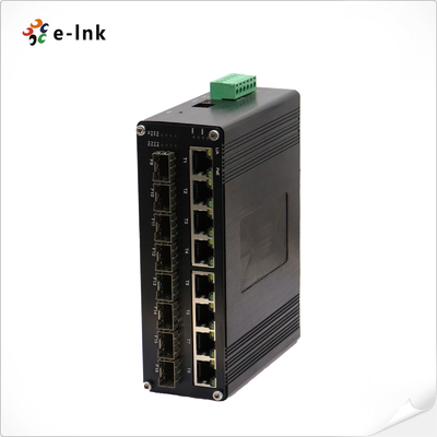 Przemysłowy L2+ 8-port 10/100/1000T 802.3at PoE + 8-port 1000X SFP Managed Ethernet Switch