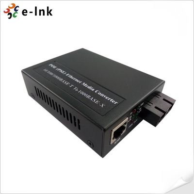 1-port 1000BASE-SFP do 2-port 10/100/1000BASE-T 802.3at PoE Media Converter