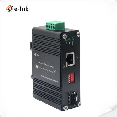 Mini przemysłowy konwerter mediów 10G/5G/2,5G/1G/100M Miedź na 10GBASE-X SFP+