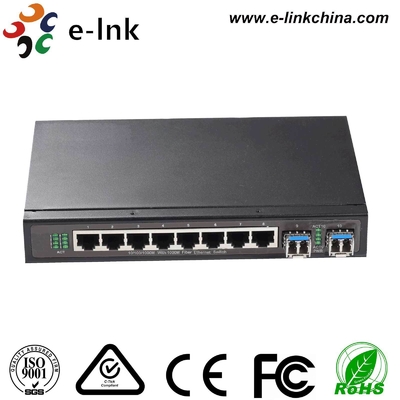 Zarządzany przełącznik Gigabit Ethernet 8 portów 10/100/1000M z 2 gniazdami SFP