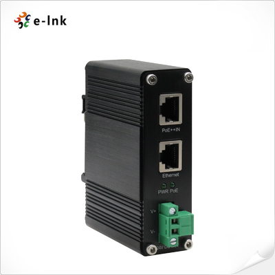 Przemysłowy napięcie wyjściowe 10/100/1000Mbps 802.3bt PoE++ Splitter 24VDC