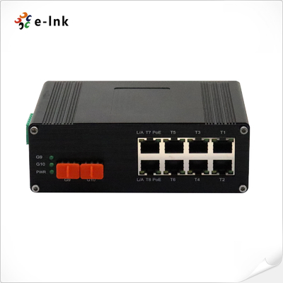 Przemysłowy 8-port 10/100/1000M/2.5G 802.3bt PoE + 2-port 10G SFP+ Ethernet Switch