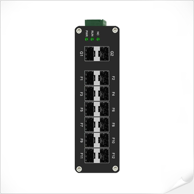 Przemysłowy L2+ Zarządzany 12-port 1000X SFP + 2-port 1000X SFP Fiber Switch