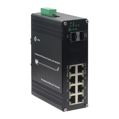 Przemysłowy L2+ 8-port 10/100/1000T 802.3at PoE + 2-port 1000X SFP Managed Ethernet Switch
