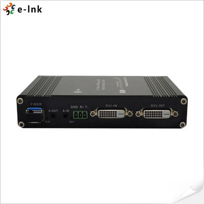 1Ch 1080P Bidi DVI + 1Ch Bidi RS232 + 1Ch Bidi Stereo Audio + GPIO przez przedłużacz światłowodowy