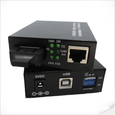 USB zasilany 10/100base-TX do 100base-FX Ethernet Nośnik
