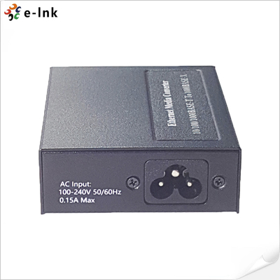 Konwerter mediów 2x10/100/1000BASE-T na 1x100/1000BASE-X SFP z wbudowanym zasilaczem