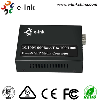 10/100/1000BASE-T do 100/1000BASE-X SFP Media Converter z wejściem mocy 48VDC