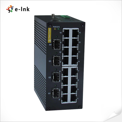 Zarządzany przełącznik Ethernet przemysłowy: 16 x 10/100BASETX + 4 x 1000BaseX SFP