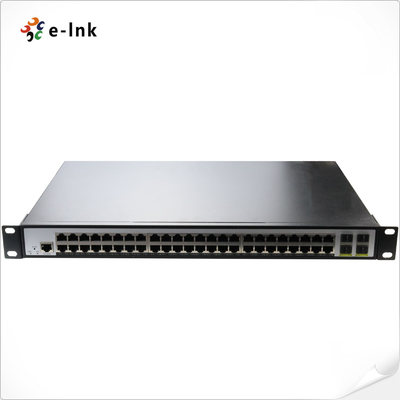 Przełącznik zarządzalny L2+ 48-portowy 10/100/1000T 802.3at PoE + 4-portowy 100/1000X SFP
