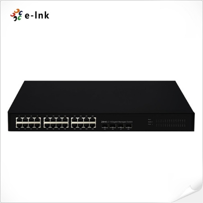 Przełącznik Ethernet L3 zarządzany 24G + 4x1000M SFP