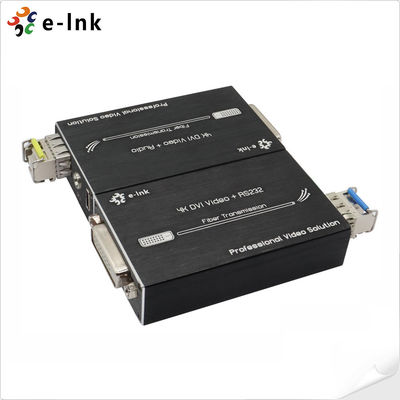 Mini 4K DVI Fiber Optic Extender z dźwiękiem stereo