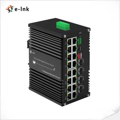 Przemysłowy L2+ 16-port 10/100/1000T + 4-port 1000X SFP Managed Ethernet Switch