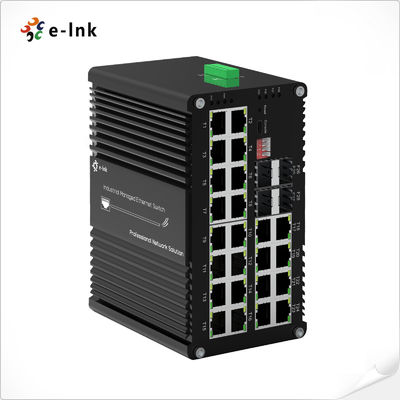 Przemysłowy L2+ 24-port 10/100/1000T 802.3at PoE + 4-port 1000X SFP Managed Ethernet Switch