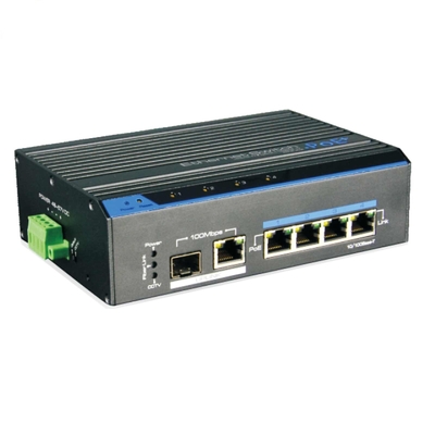 Przemysłowy 4 porty PoE ((250M) Szybki przełącznik Ethernet