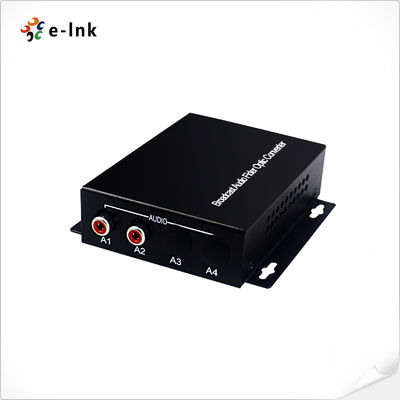 2-kanałowy konwerter audio RCA przez światłowód