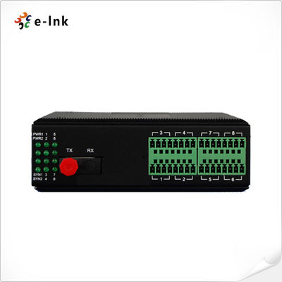 Przemysłowy 1~4Ch RS232/RS422/RS485 Serial Fiber Media Converter