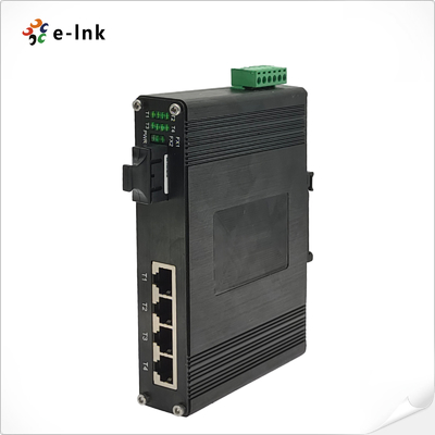 Przemysłowy 4-port 10/100/1000Base-T + 1-port 1000BASE-X Ethernet Switch