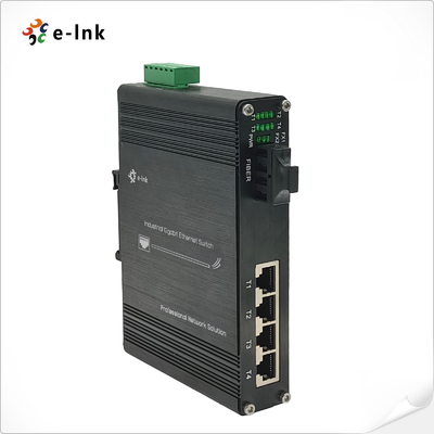 Przemysłowy 4-port 10/100/1000T 802.3bt PoE + 1-port 100/1000BASE-X Ethernet Switch
