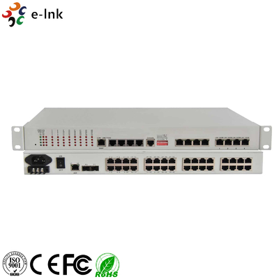 Multiplekser 32E1 + 4GE PDH (1+1 zapasowe światłowody)