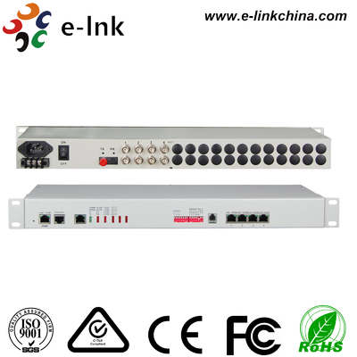 4E1+4GE+Telefon+SNMP Multiplekser światłowodowy