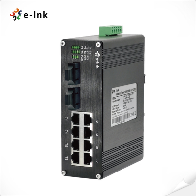 Przemysłowy 8-port 10/100Base-T + 2-port 100BASE-FX Ethernet Switch