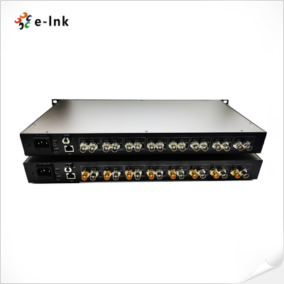8 kanałów 3G-SDI + 1 kanał 10G Ethernet przez przedłużacz światłowodowy