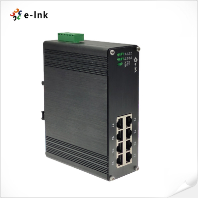 Niezarządzane przemysłowe 8-porty 10/100BASE-T (PoE+) przełącznik Ethernet