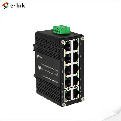Mini Industrial 10-port 10/100/1000T Kompaktowy przełącznik Ethernet Wspiera 802.3x sterowanie przepływem