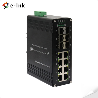 Przemysłowy 8-port 10/100/1000T 802.3at PoE + 6-port 1000X SFP Ethernet Switch