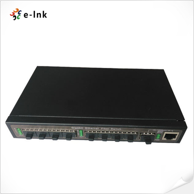 8x100M portów SFP + 1x1000M port SFP / port TP (Combo) łącza górnego zarządzanego przełącznikiem światłowodowym