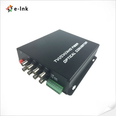 8Ch HD-AHD/HD-CVI/HD-TVI/CVBS 4-w-1 konwerter światłowodowy z przemysłowym szerokim zakresem temperatury pracy