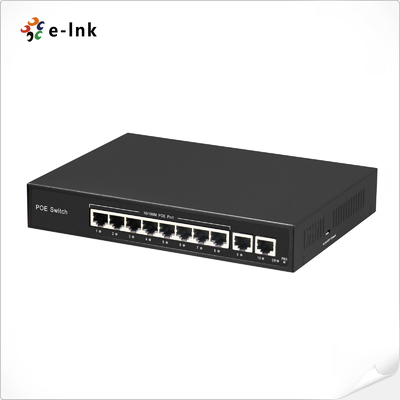 8-portowy przełącznik Ethernet 10/100BASE-T PoE i 2-portowy 100BASE-T Uplink